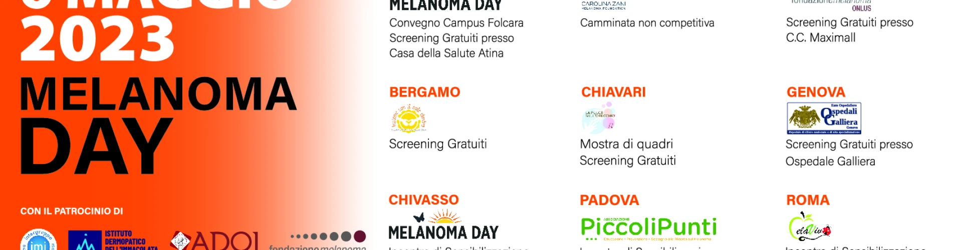 il MelanomaDay arriva in tutta Italia!